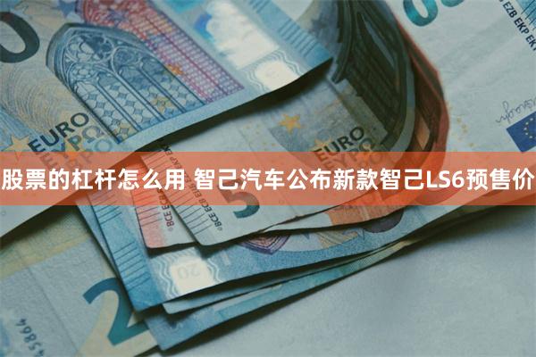 股票的杠杆怎么用 智己汽车公布新款智己LS6预售价