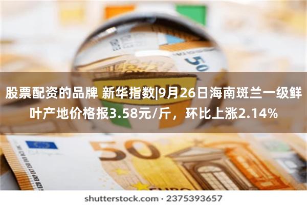 股票配资的品牌 新华指数|9月26日海南斑兰一级鲜叶产地价格报3.58元/斤，环比上涨2.14%