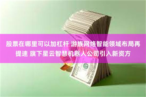 股票在哪里可以加杠杆 游族网络智能领域布局再提速 旗下星云智慧机器人公司引入新资方